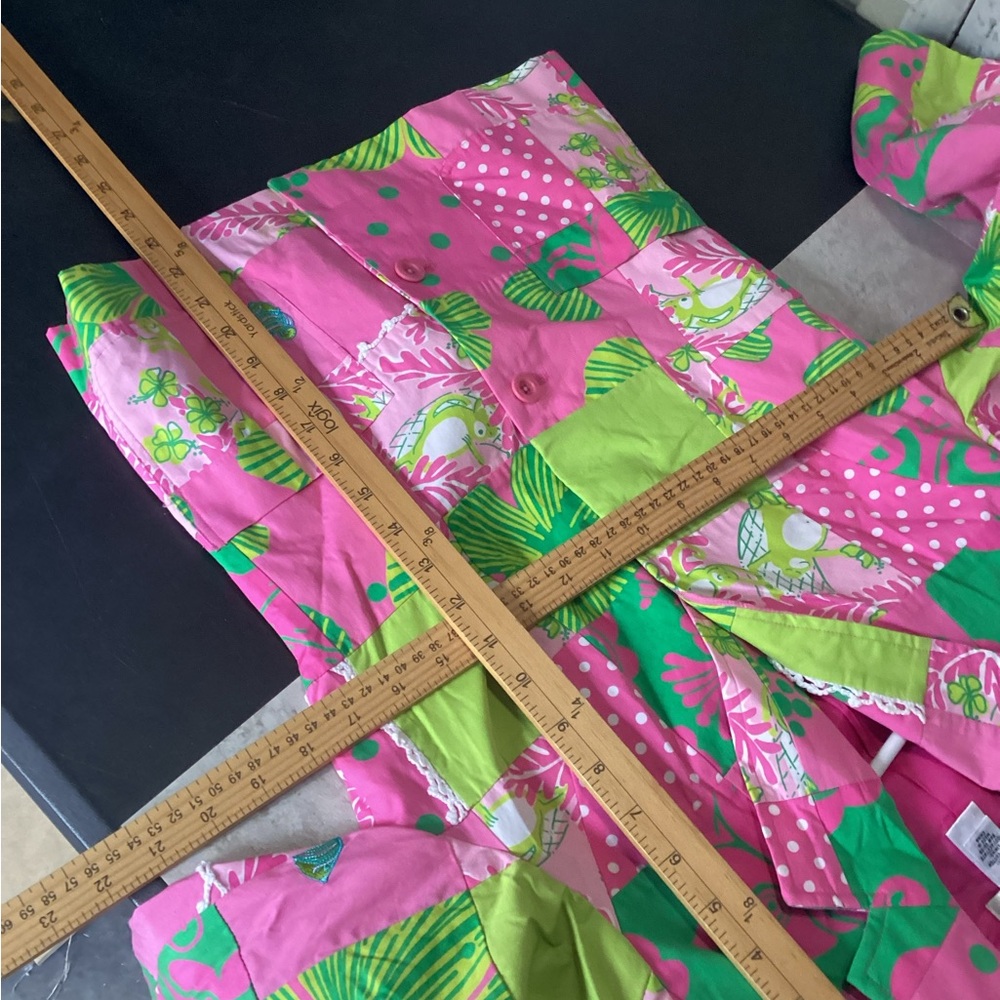 Rare White Label Lilly Pulitzer Patchwork Blazer,… - image 3